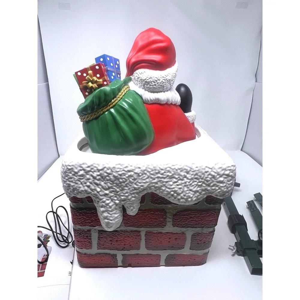 Cracker Barrel Christmas Holiday Santa Claus Chimney Tree‎ Topper New Open Box